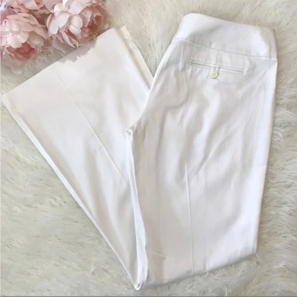 The Limited Drew Fit Flare Pants Dress Trousers white size 6 - Picture 3 of 10